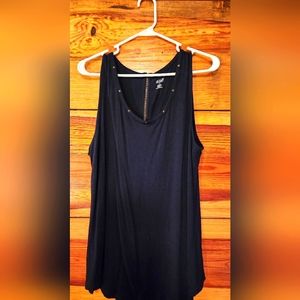 a.n.a studded neck blouse